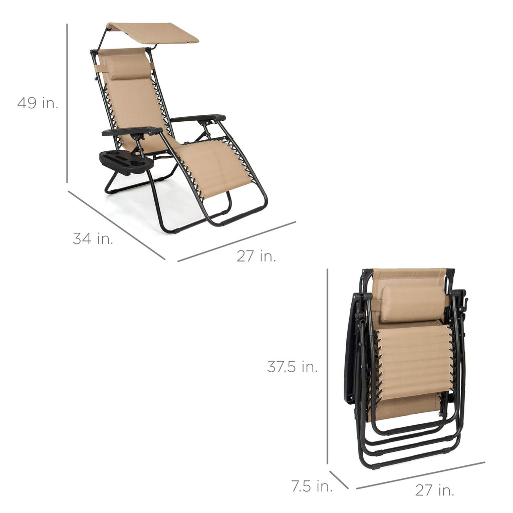 Zero Gravity Chair with Canopy A2088