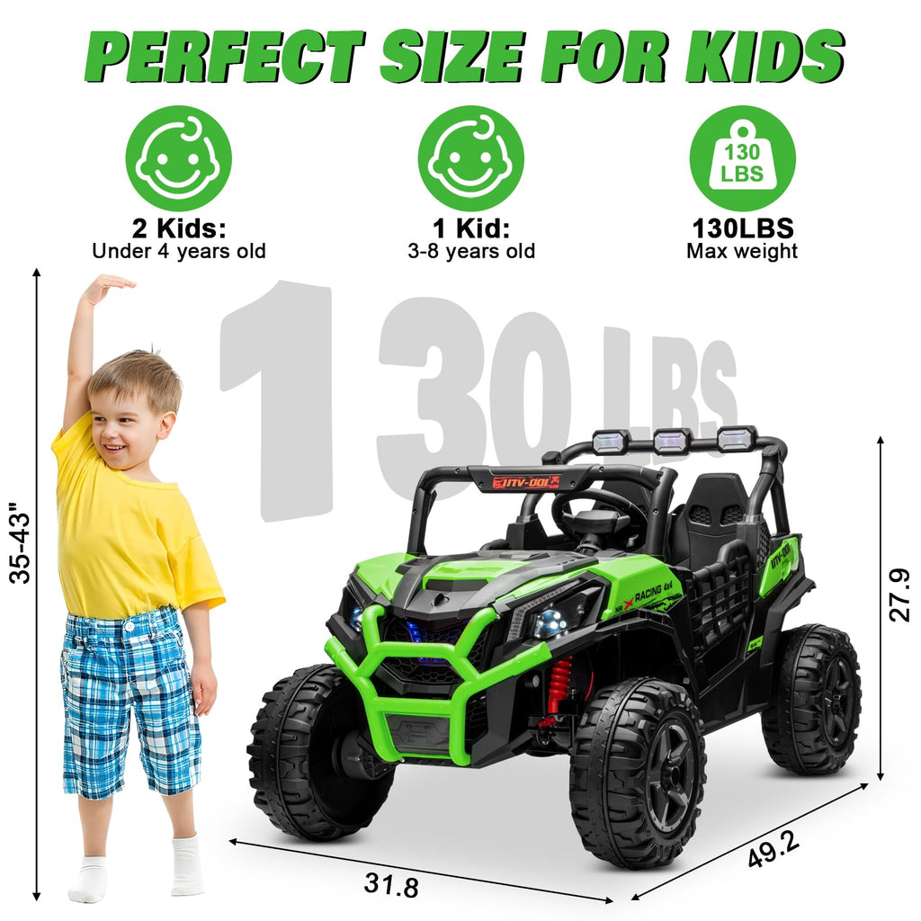 Green 24V 2 Seater Ride on Car T402