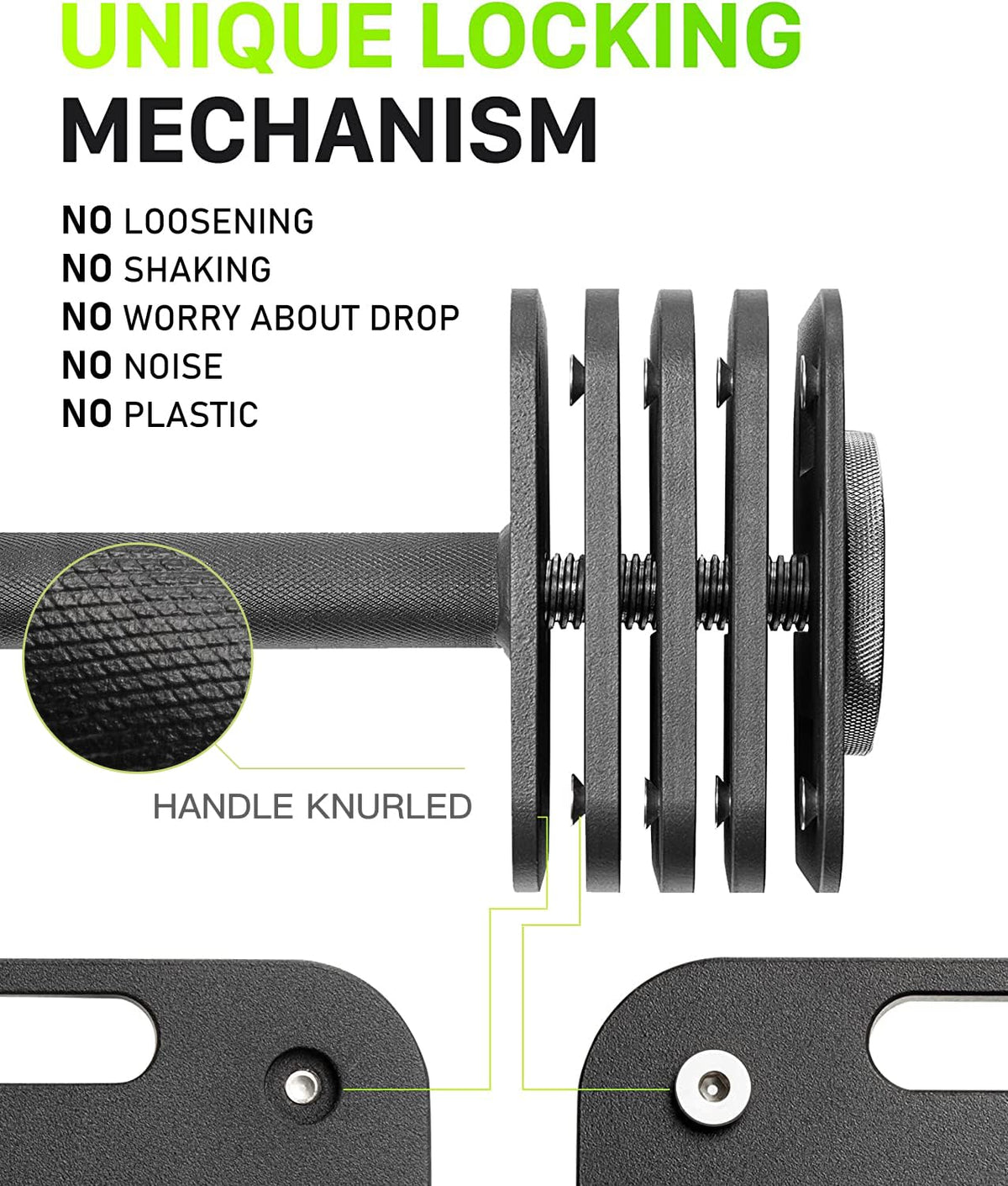 Adjustable Dumbbell Set 10-50lb Z27306