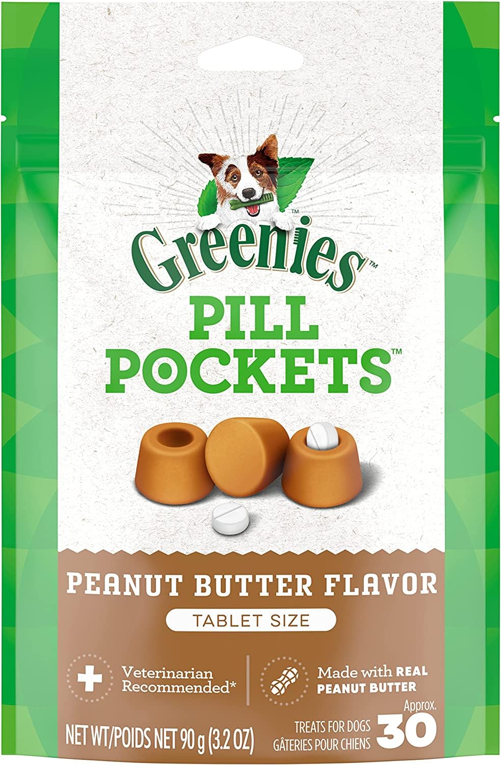 Real Peanut Butter Flavor Dog Treats 9.6 Ounces U435089