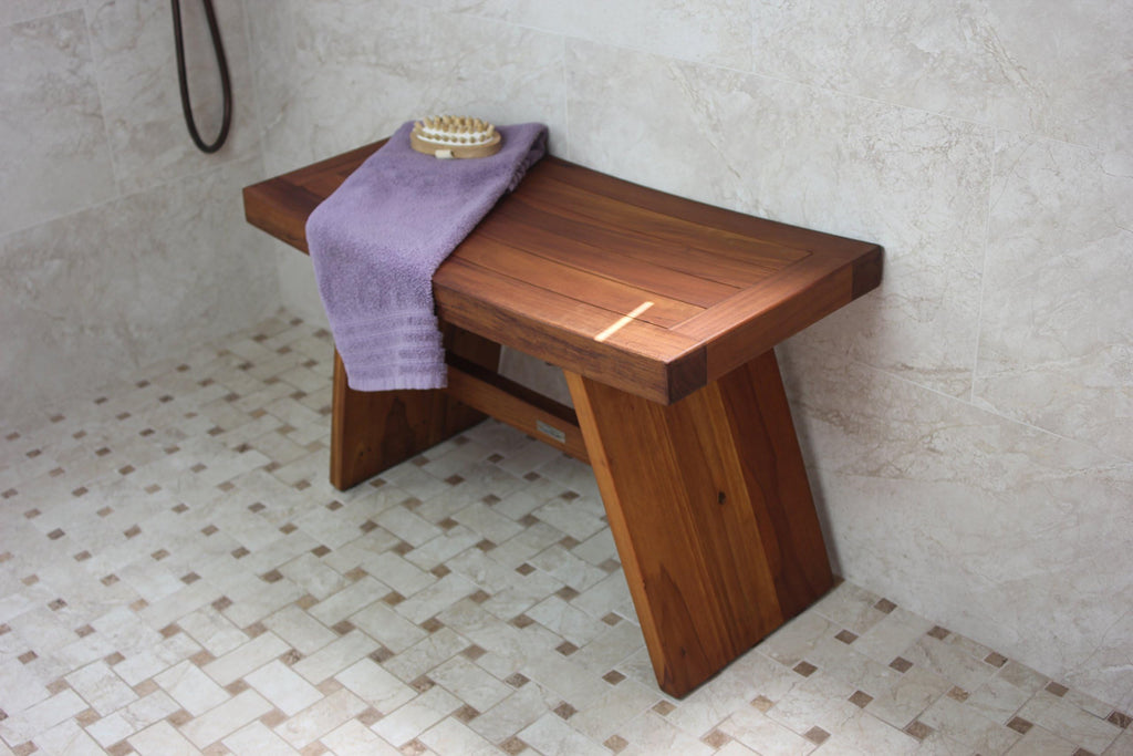 30" Teak Shower Bench L420