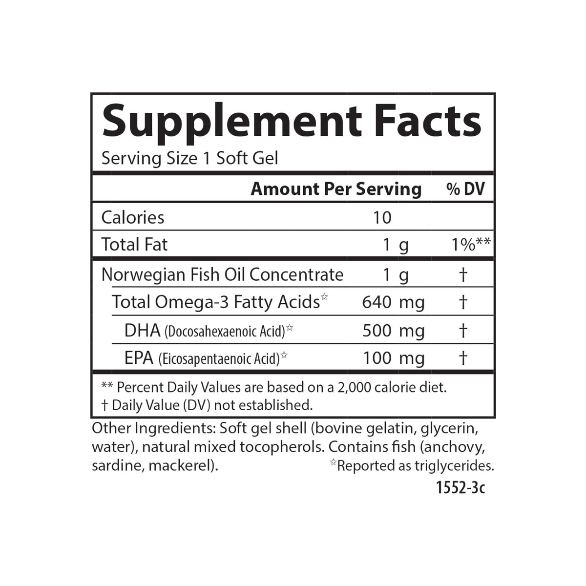 DHA 500 mg 180 Softgels L562