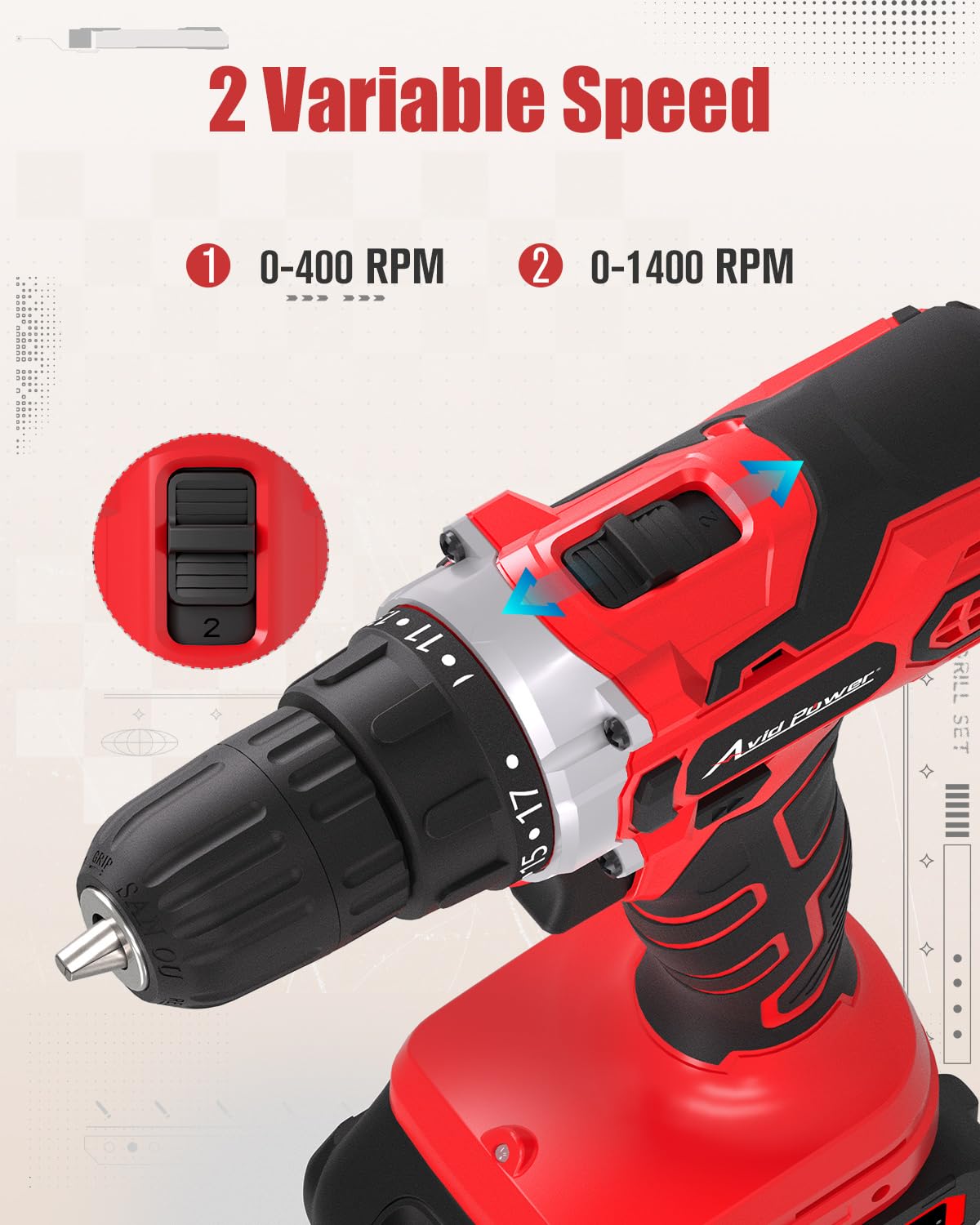 20V Cordless Drill Set with Battery & Charger B983634