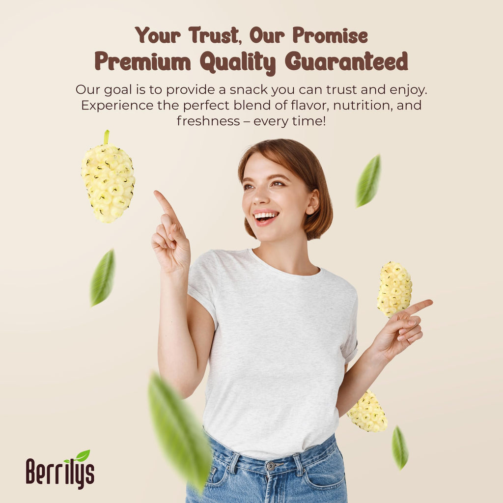 Organic Dried White Mulberries 2 Pack 10oz J500
