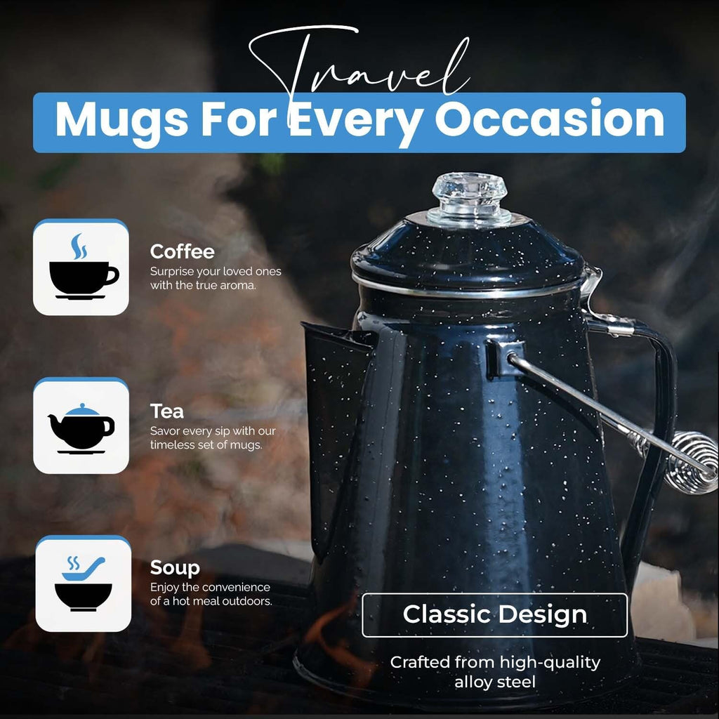 12 Cup Enamel Coffee Percolator R30307