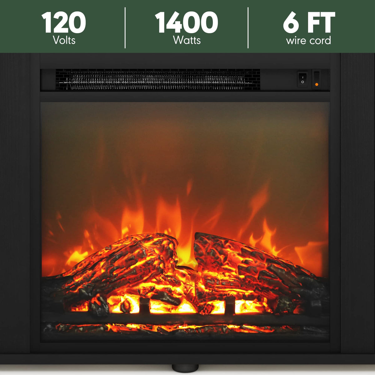 3-Tier Fireplace TV Stand for 70 Inch TV D347