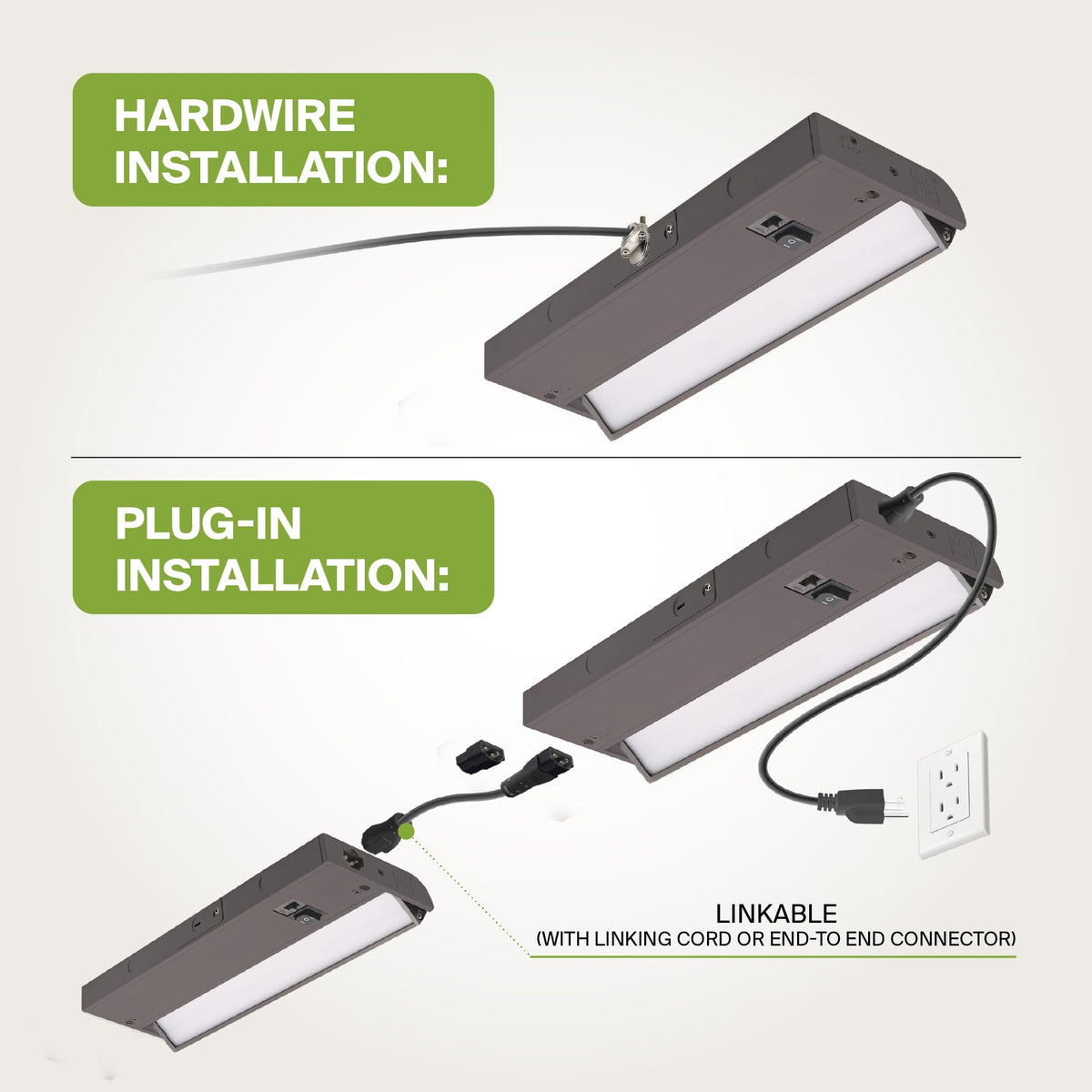 24 Inch Dimmable Linkable LED Under Cabinet Lighting A304847