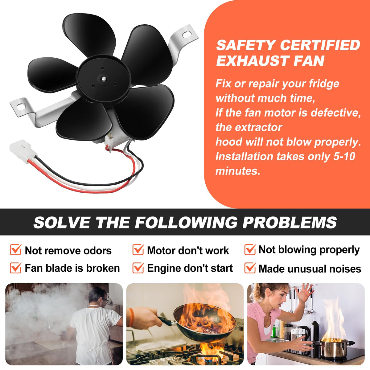 Range Hood Fan Motor H578