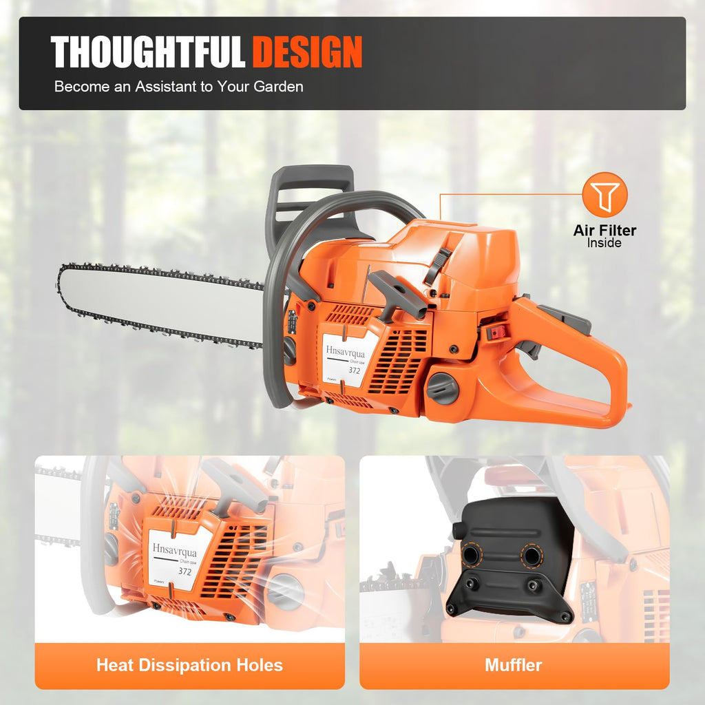 24 Inch 71.8CC 2-Stroke Gas Chainsaw Z7053