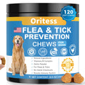 120 Soft Chews Flea and Tick Chewables for Dogs Chicken Flavor W475