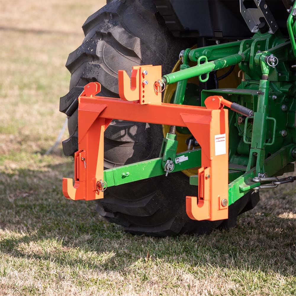 3 Point Quick Hitch Category 1 Tractor 3000 LB Lifting Capacity Orange A18223