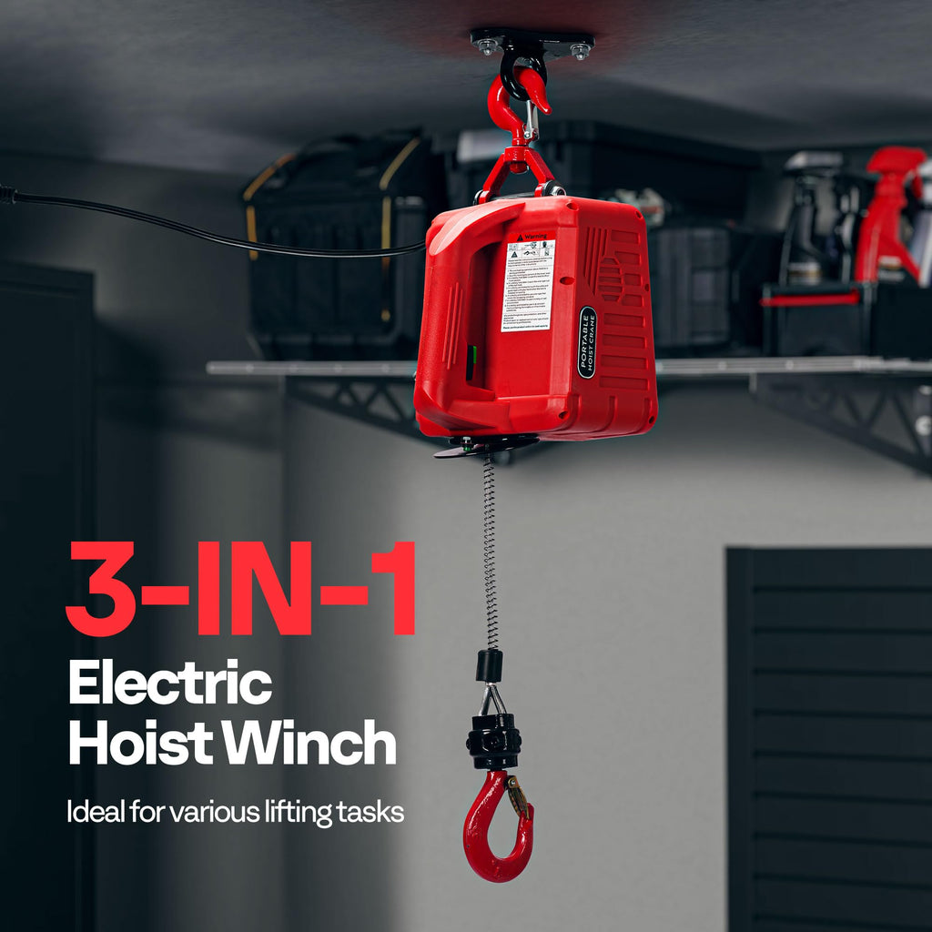 3in1 Electric Hoist Winch 1540lbs T358373