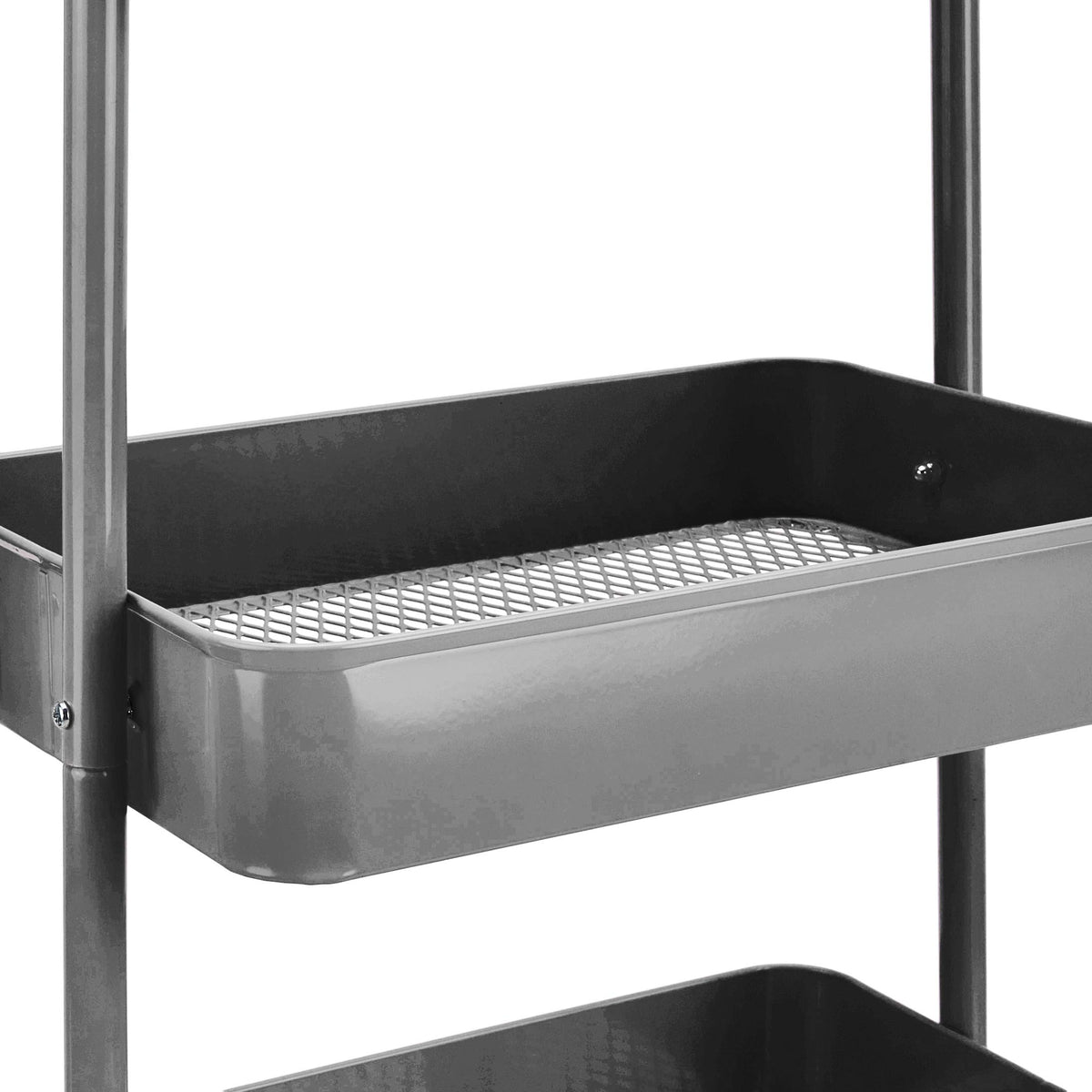 3-Tier Rolling Kitchen Cart with Lockable Wheels J597