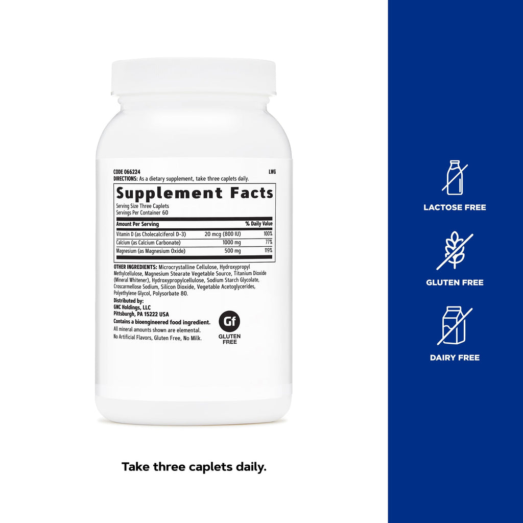 Calcium Plus Magnesium & Vitamin D-3 1000mg 180 Count M32877