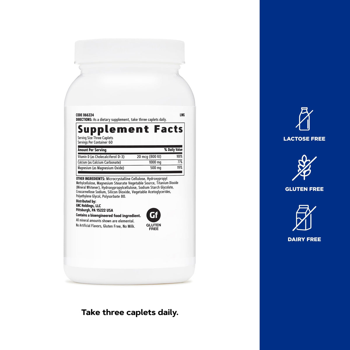 Calcium Plus Magnesium & Vitamin D-3 1000mg 180 Count M32877