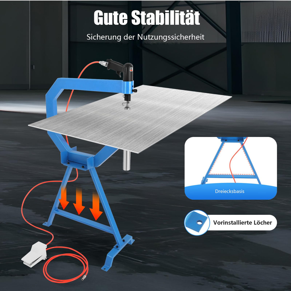 Pneumatic Planishing Hammer with Anvil Dies V287