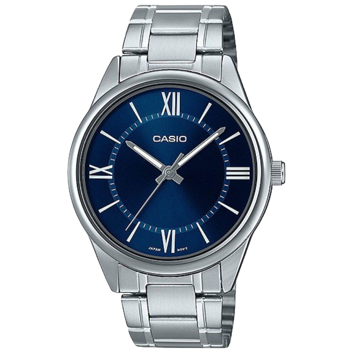 Blue Roman Dial Stainless Steel Analog Watch C71175