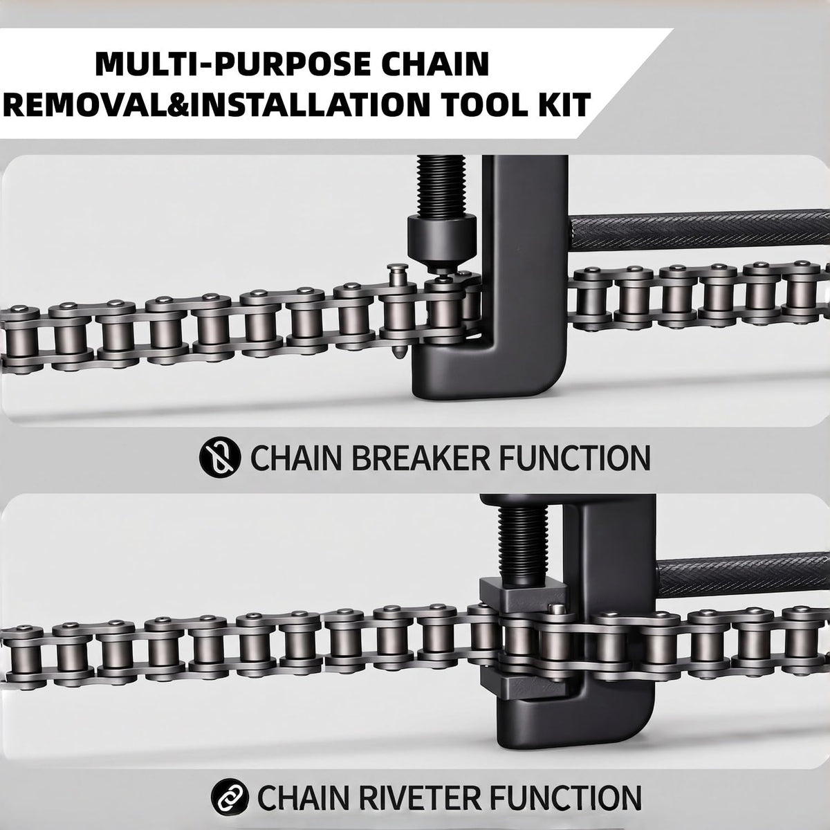 13 Pc Motorcycle Chain Breaker Rivet Tool Kit E76735