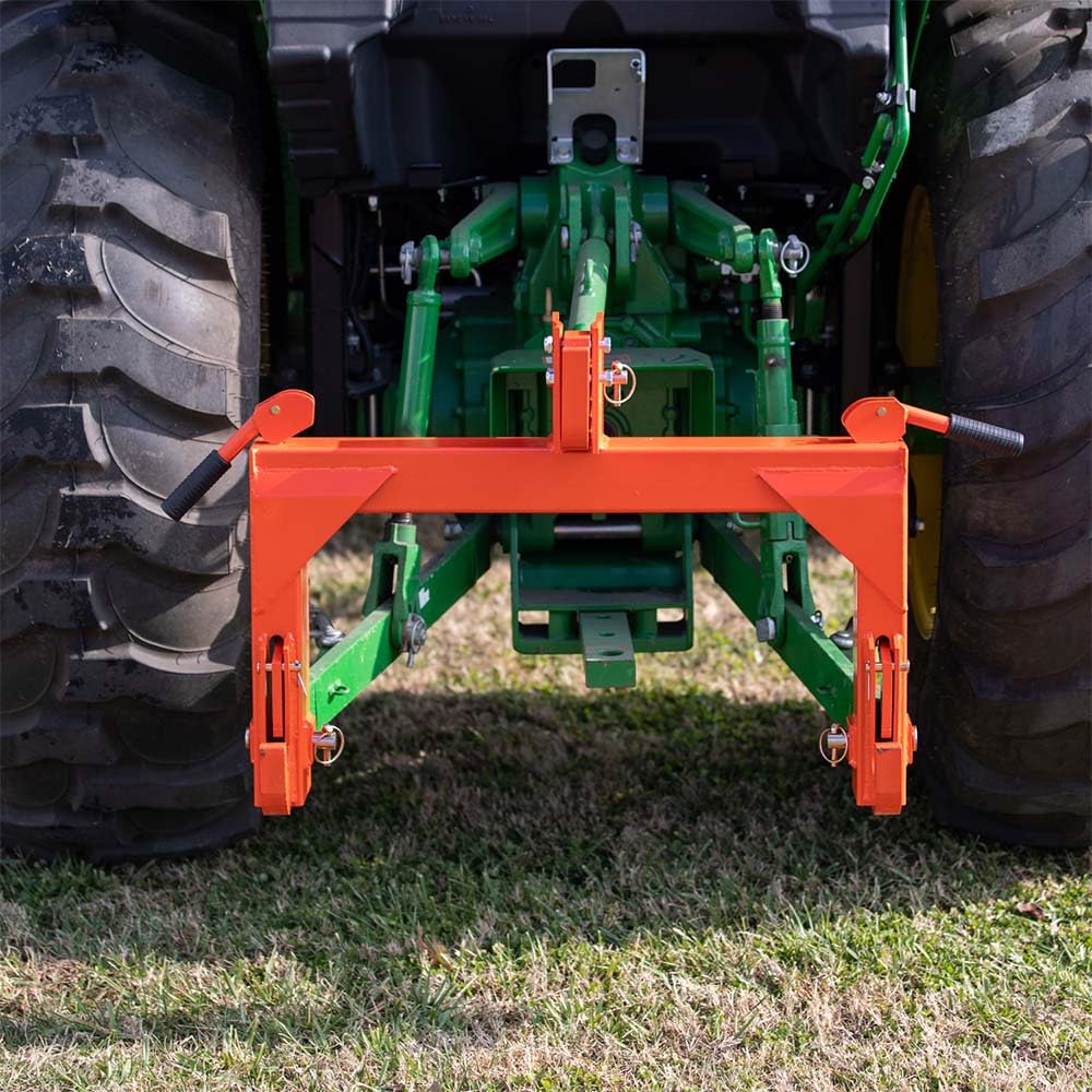 3 Point Quick Hitch Category 1 Tractor 3000 LB Lifting Capacity Orange A18223