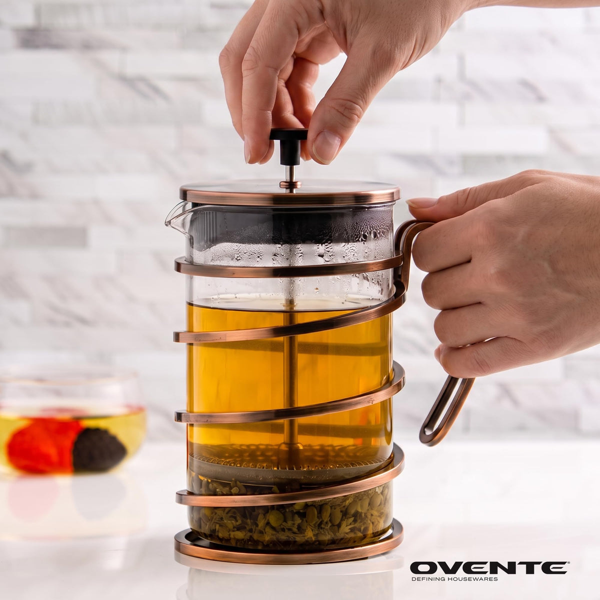 French Press Coffee Maker 27oz with 4 Filters Q78135