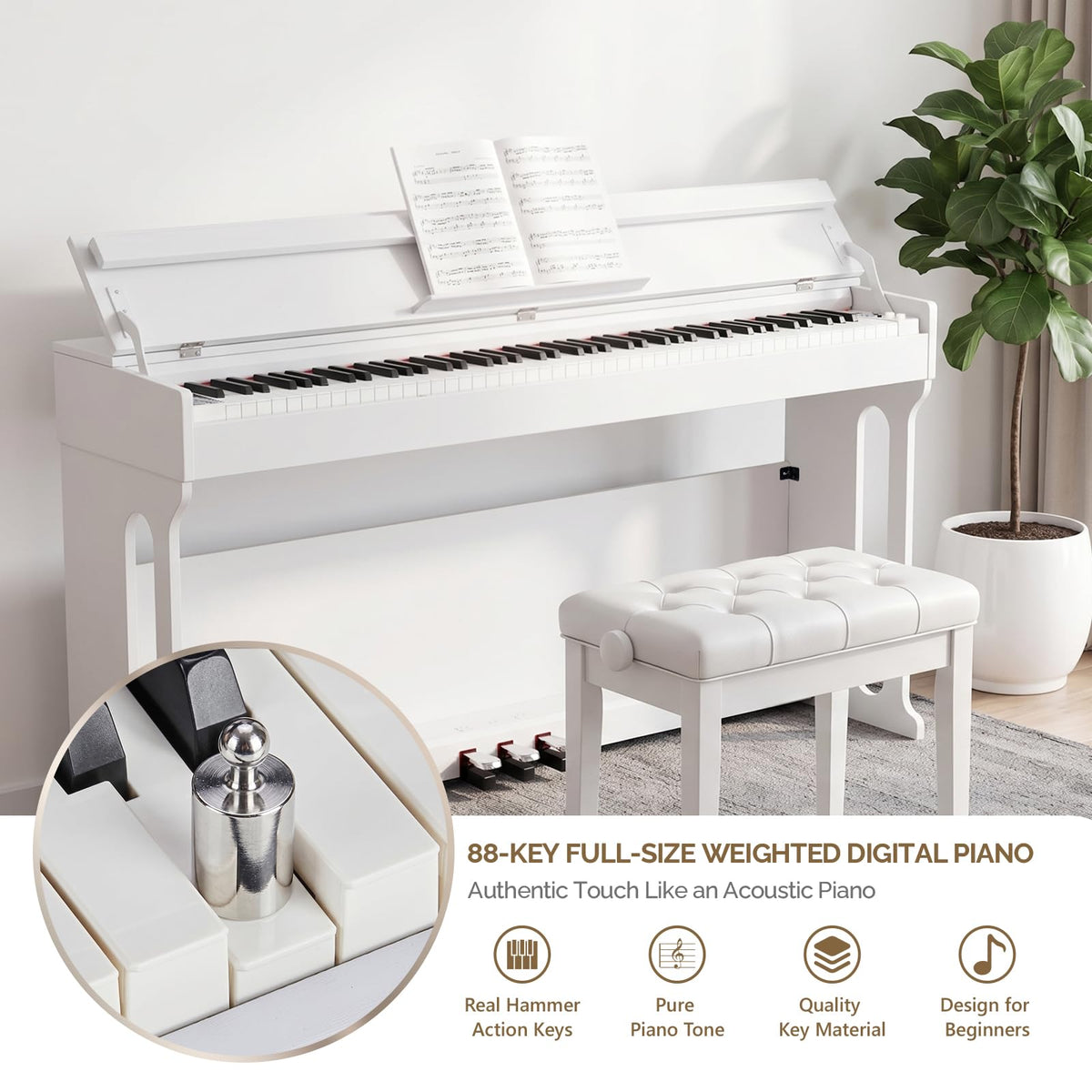 88 Key Weighted Digital Piano C443
