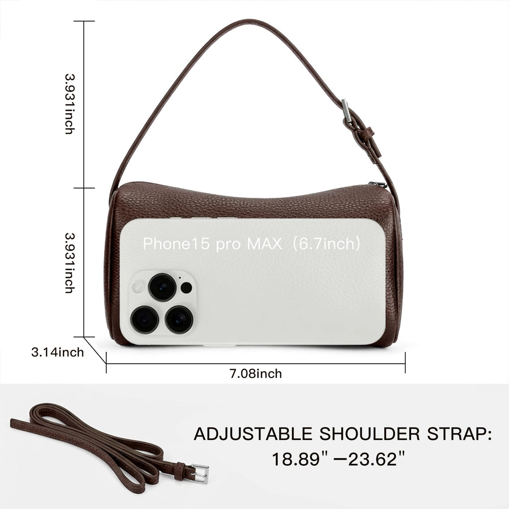 Small Vegan Leather Purse With Adjustable Strap R91748