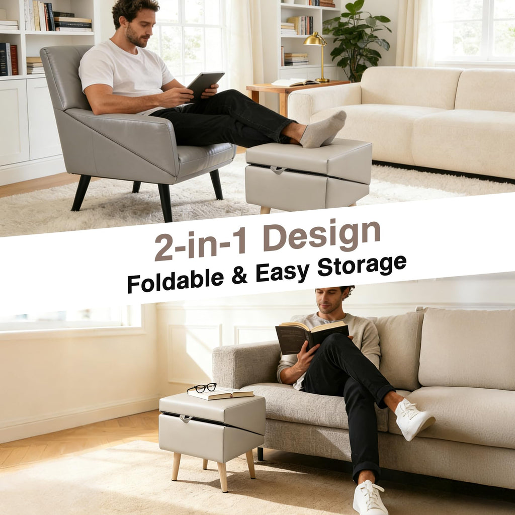 Foldable Non-Slip Wooden Dog Ramp Ottoman H763815