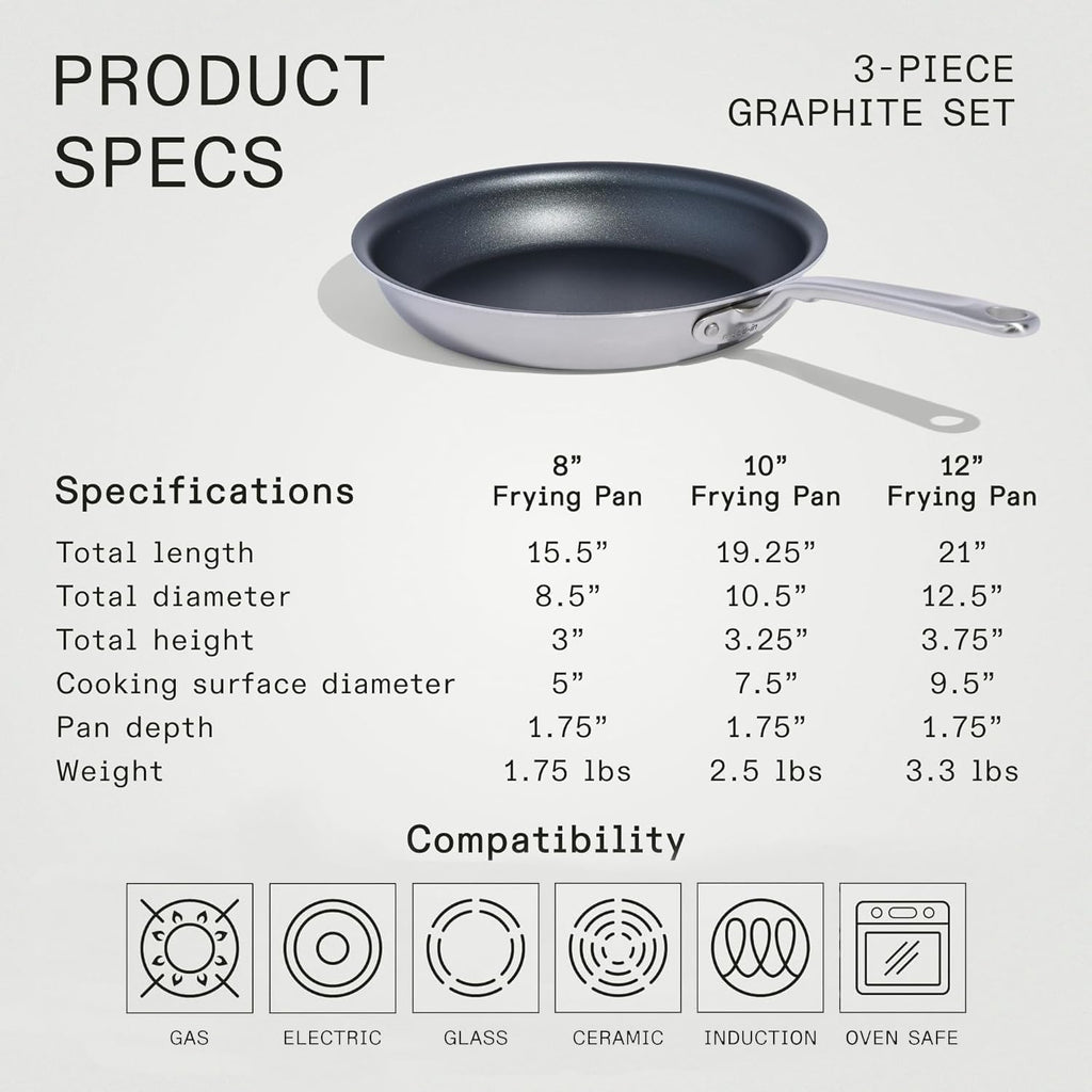 Non Stick 3 Piece Frying Pan Set N47844
