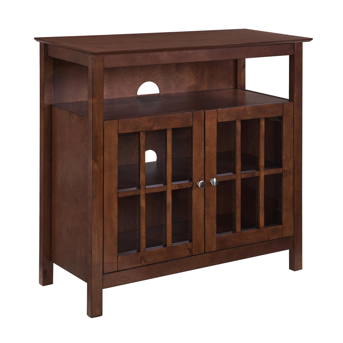 Espresso TV Stand with Shelves L418
