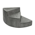 Portable Folding Pet Steps Ramp with Non Slip Base Dark Gray L887