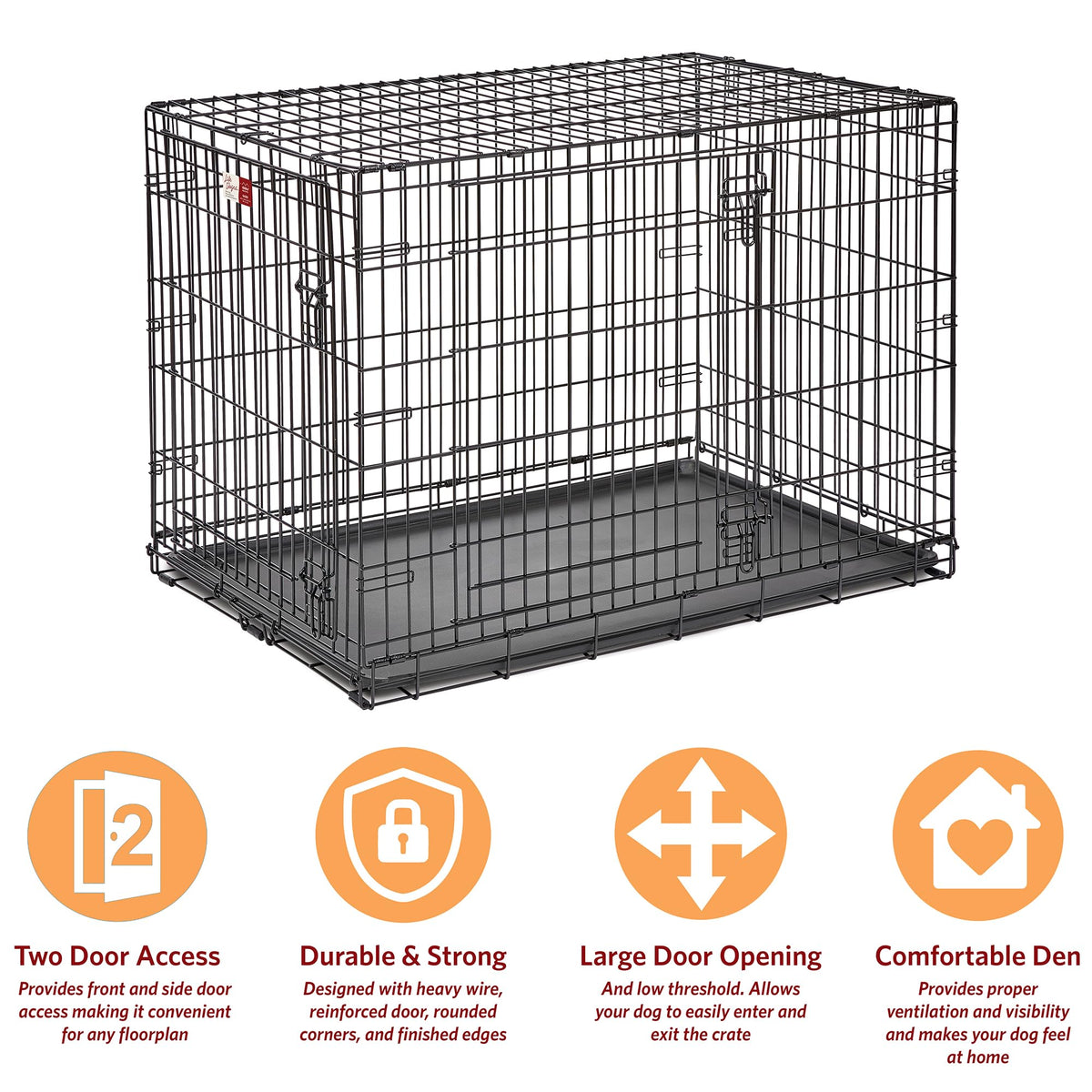42-Inch Double Door Crate X509