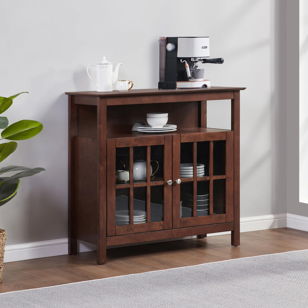 Espresso TV Stand with Shelves L418