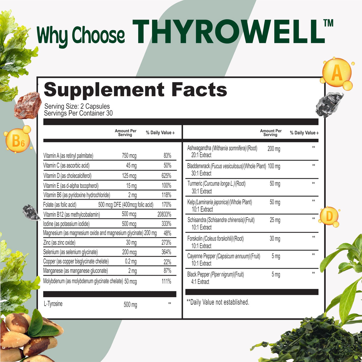 Thyroid Support Supplement U4509