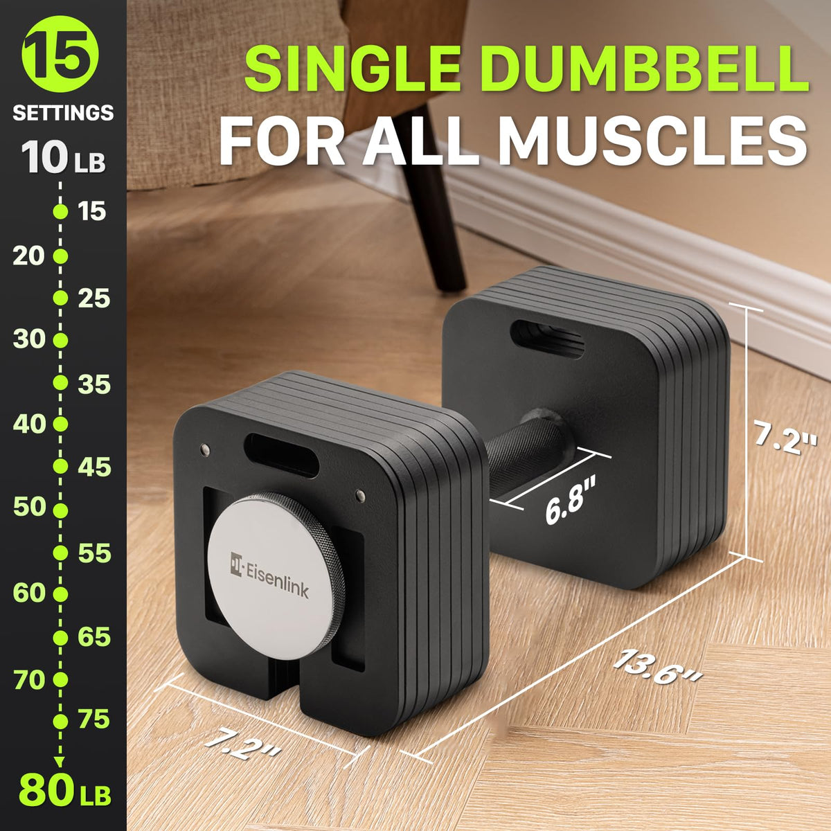 Adjustable Dumbbell Set 10-50lb Z27306