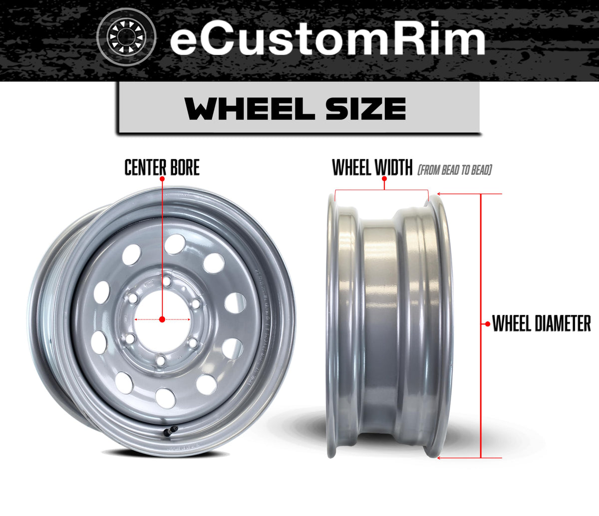 2-Pack 12 Inch Trailer Tire Rim Assembly N132707