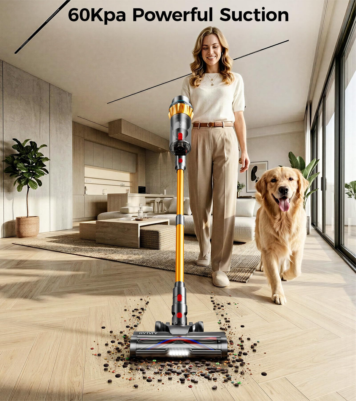 650W 60Kpa 70 Mins Cordless Stick Vacuum Cleaner E71282