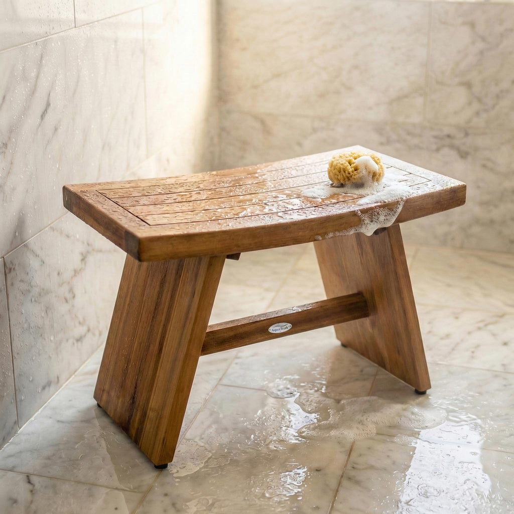 30" Teak Shower Bench L420