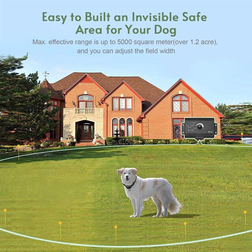 Wireless Dog Fence 1.2 Acre Waterproof Collar F965452