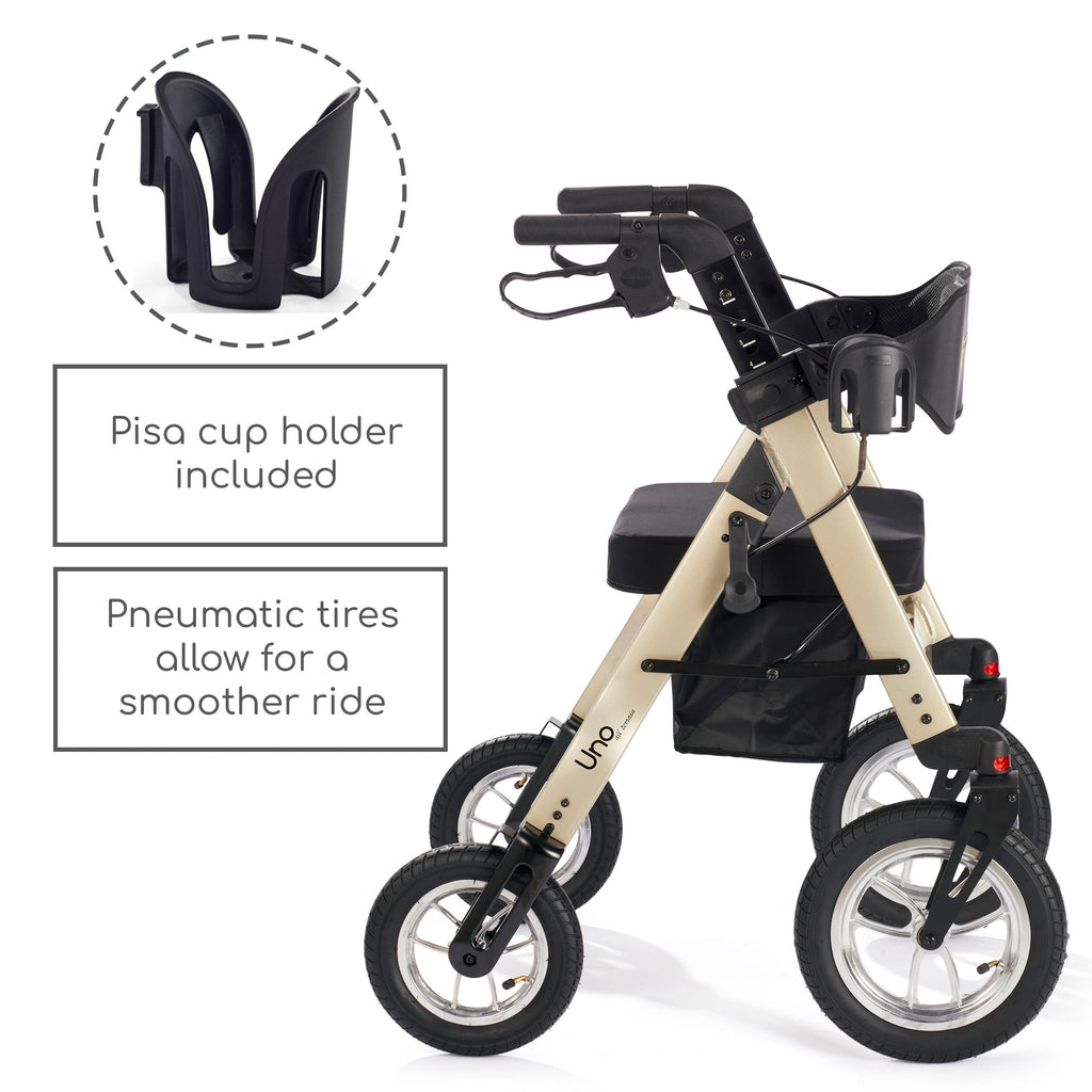 All Terrain Rolling Walker with Pneumatic Tires G7410