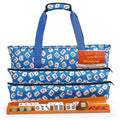 166 White Tiles Mahjong Game Set with Wooden Racks and Carrying Bag J1559
