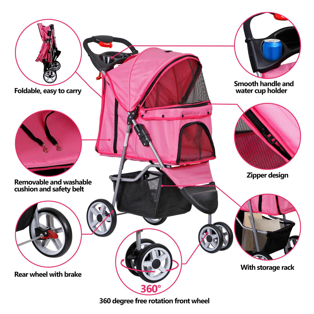 Foldable Pet Stroller Z9634