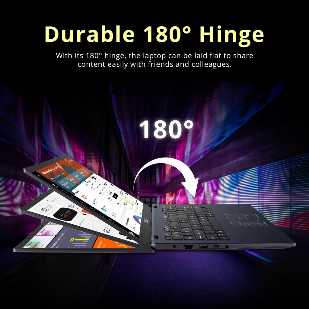 14" FHD Laptop, Intel Celeron N4500, 4GB RAM, 224GB Storage, Quiet Blue M23754