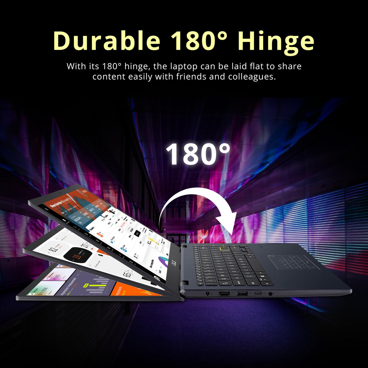 14" FHD Laptop, Intel Celeron N4500, 4GB RAM, 224GB Storage, Quiet Blue M23754