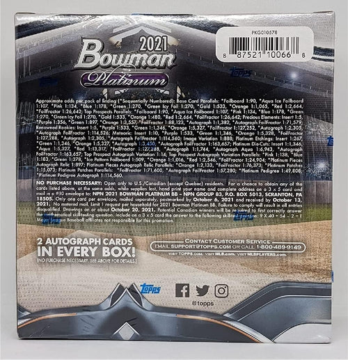 2021 Bowman Platinum MLB Baseball Card Mega Box D764