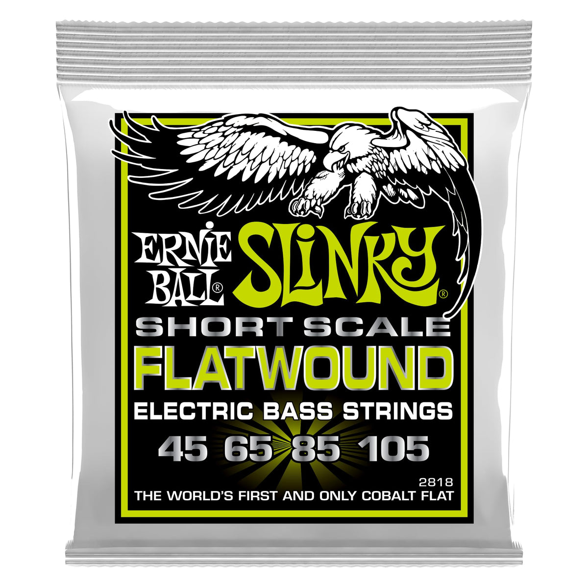 Flatwound Short Scale Electric Bass Strings 45-105 Gauge S8864