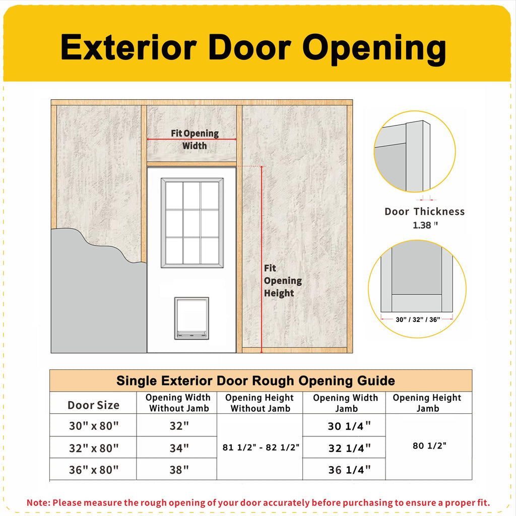 36" x 80" Front Door Slab with Prehung Door Jamb W218406