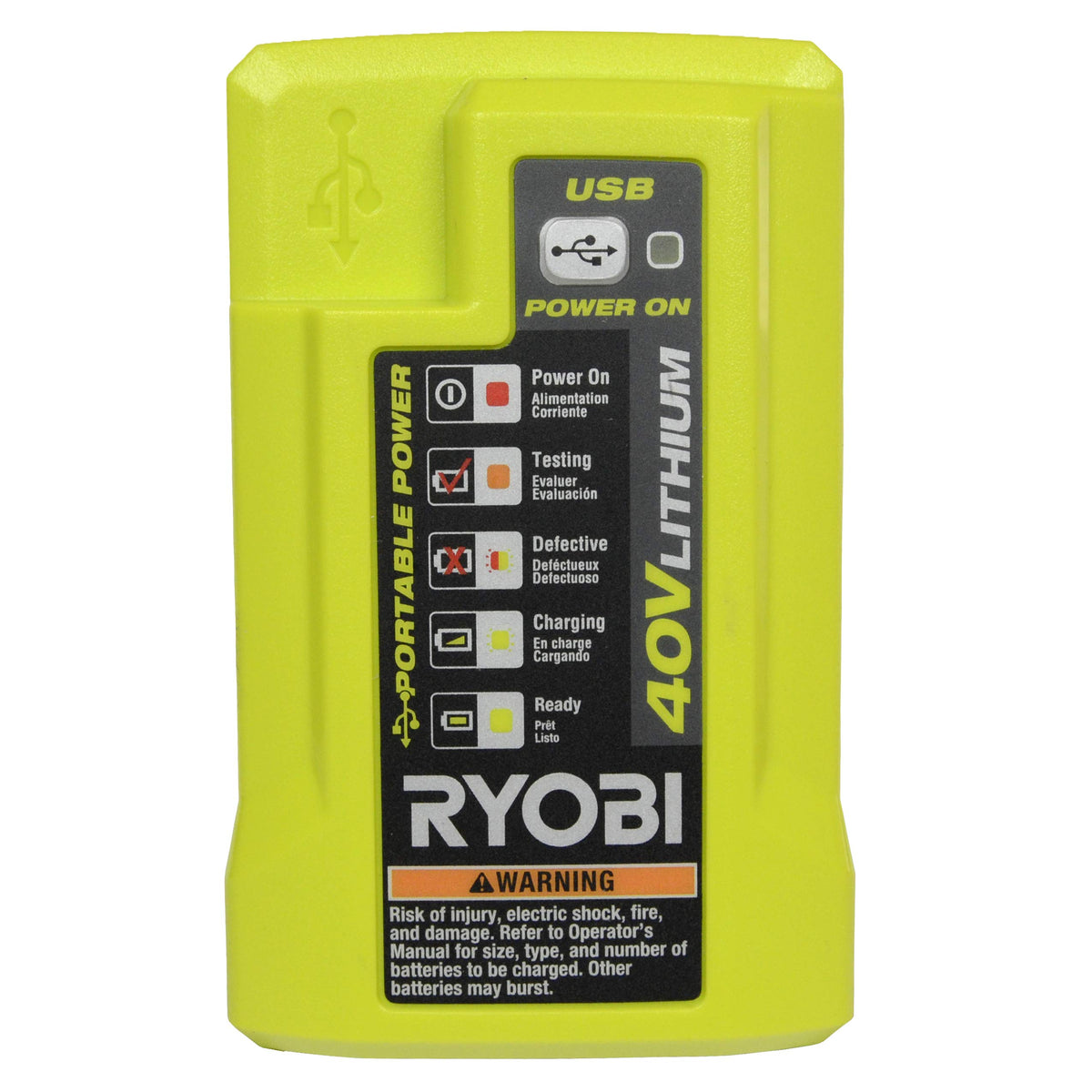 40 Volt Battery Charger and 4.0 Ah Lithium-ion Battery N513