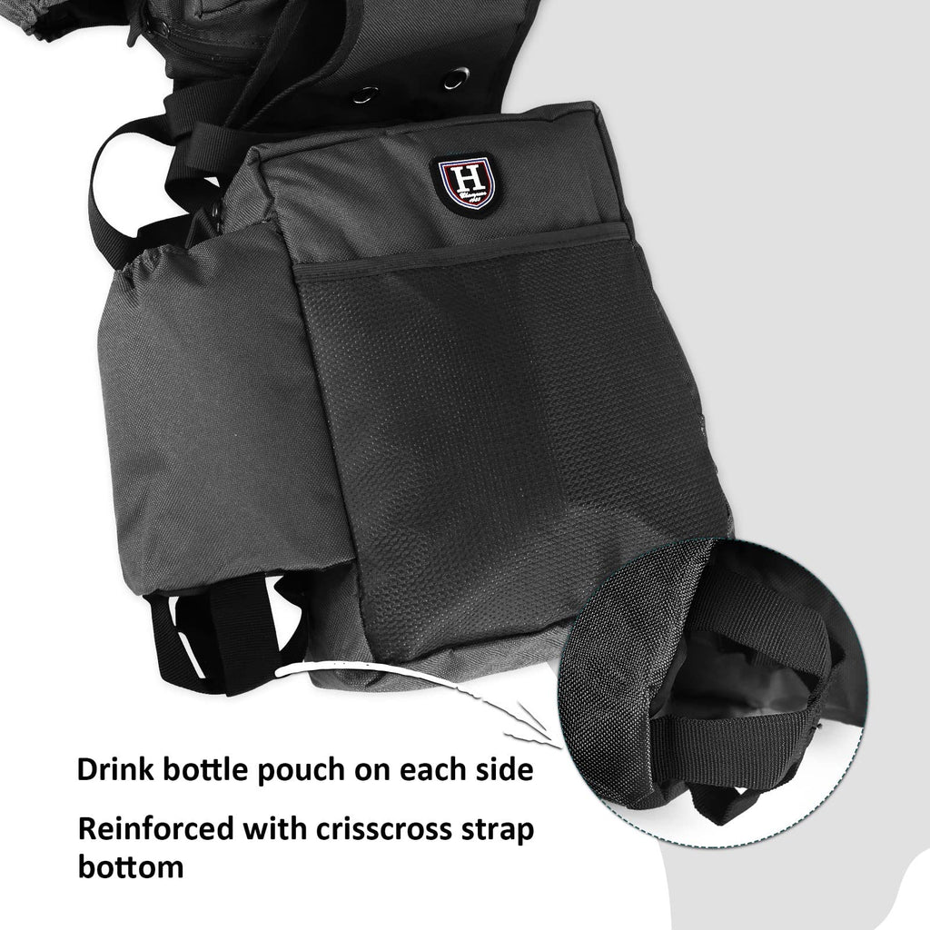 Nylon Western Saddle Bag Black H5703