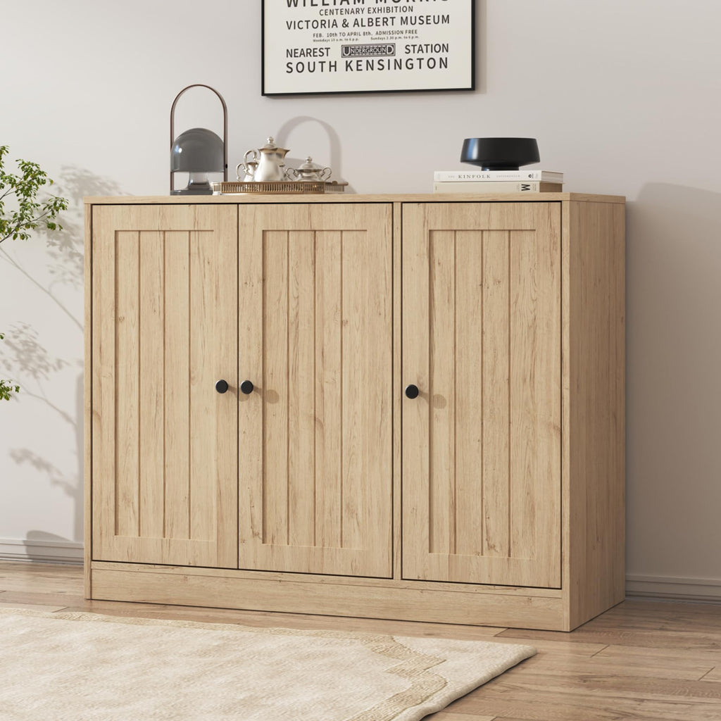 Buffet Cabinet with 3 Doors and Adjustable Shelf K10748
