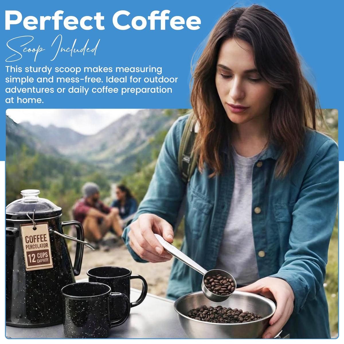 12 Cup Enamel Coffee Percolator R30307